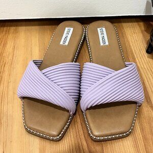Steve Madden Lavender Slip On Sandals - Size 9